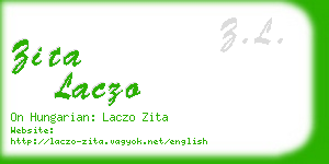 zita laczo business card